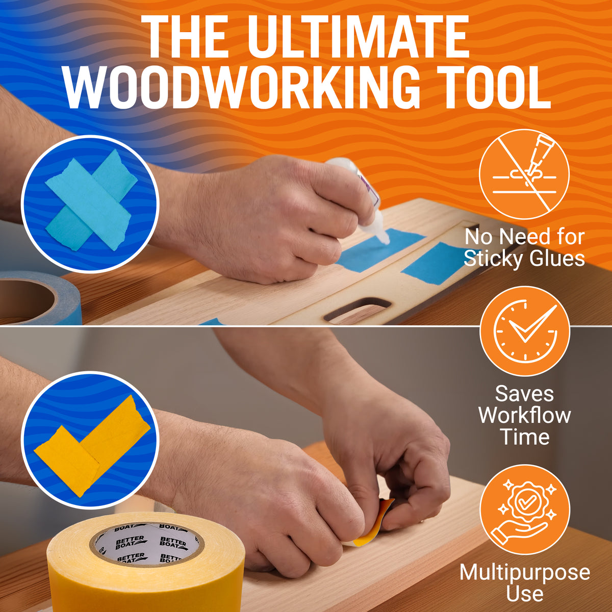Woodworking Tape Double Sided – Better Boat