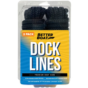 2 pack black dock lines