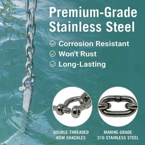 Stainless steel anchor chain