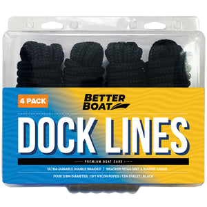 4 Pack Black Dock Lines