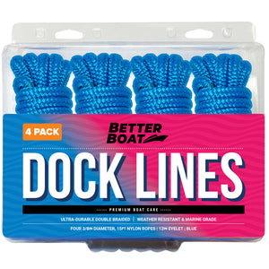 4 Pack Blue Dock Lines