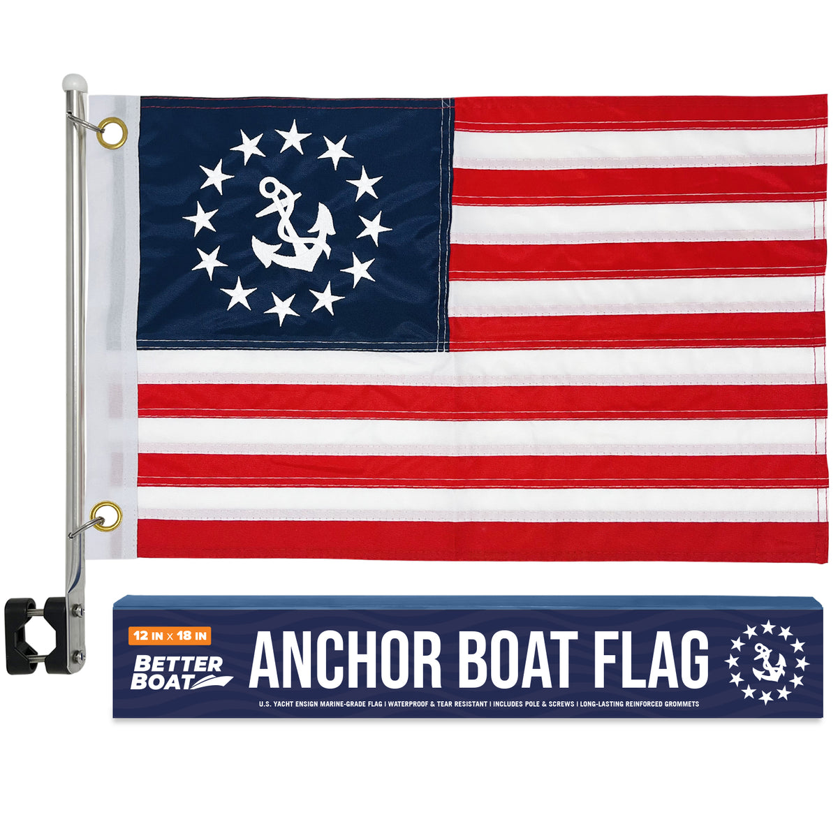 US Yacht Ensign Boat at Anchor Flag Boat Flag Kit Better Boat