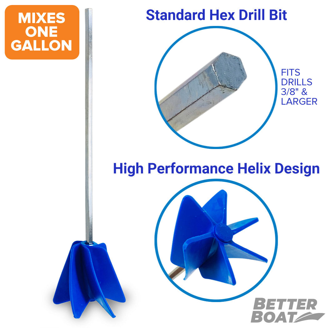Helix Mixer for Epoxy Resin and Paint | Drill Mixing Attachment