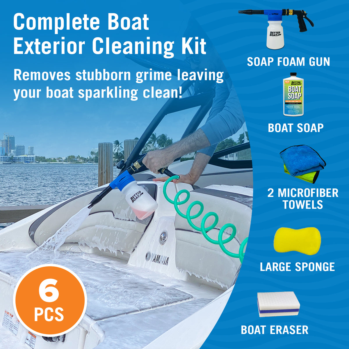 Boat Washdown Kit Cleaning Gift Set for People with Boats Better Boat