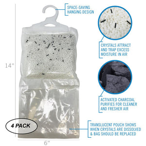 Four Pack Boat Dehumidifier Hanging Bags with Charcoal