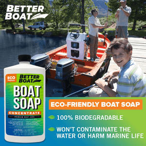 Premium Boat Soap Concentrate safe on the water