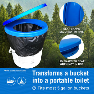 Toilet Seat for a 5 Gallon Bucket