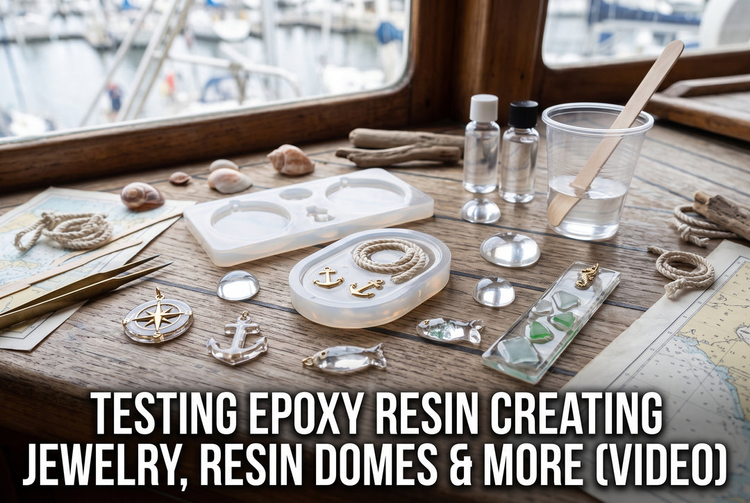 Testing Better Boat Epoxy Resin Creating Jewelry, Bookmark, Resin Domes, and More VIDEO - boating photo