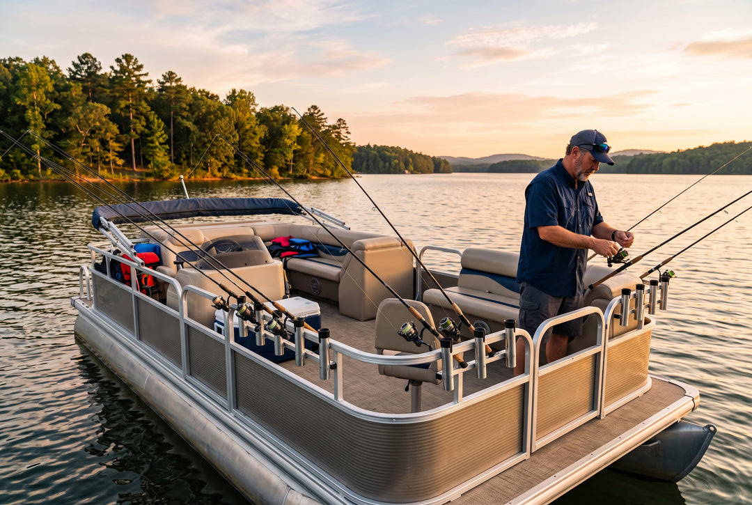 Best Fishing Rod Holders for Pontoon Boats - boating photo