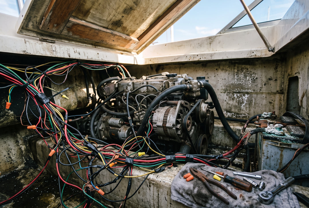 A Boat Engine Wiring Job You Cant Believe - scenic boating photo