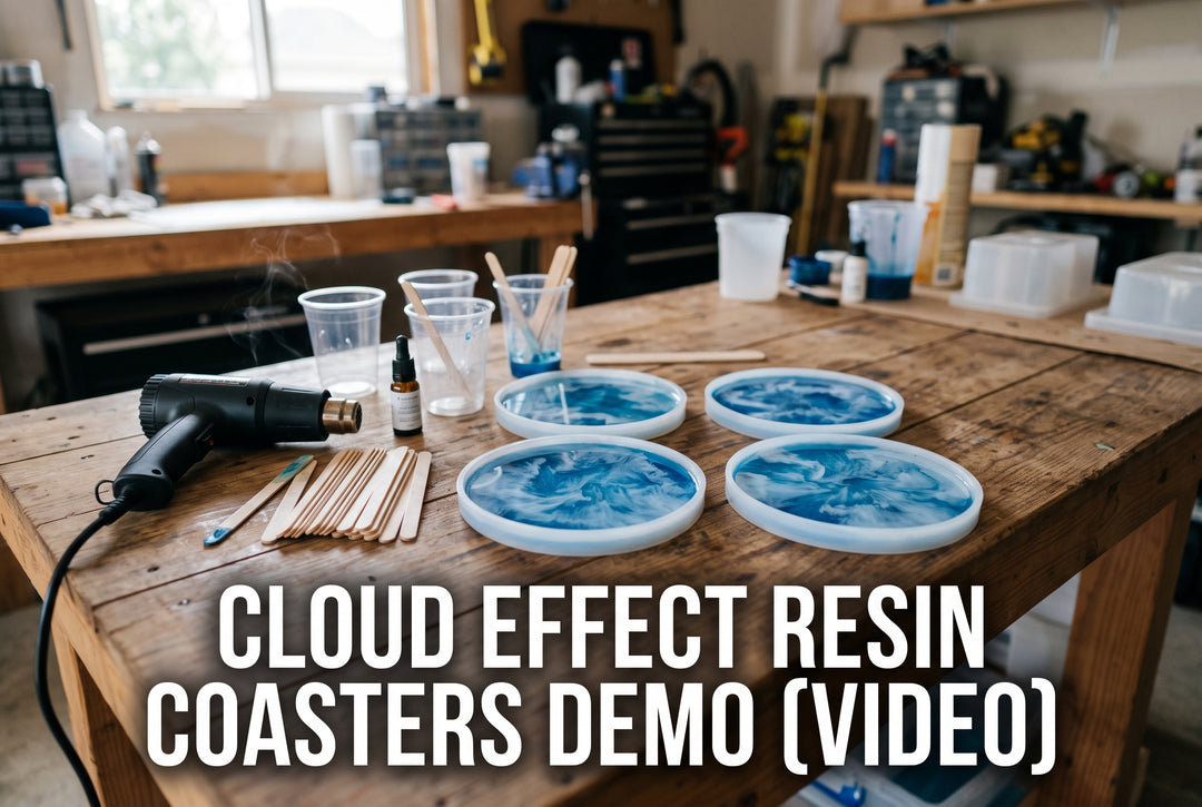 Trying Better Boat Epoxy- Cloud Effect Resin Coasters Demo VIDEO - boating photo