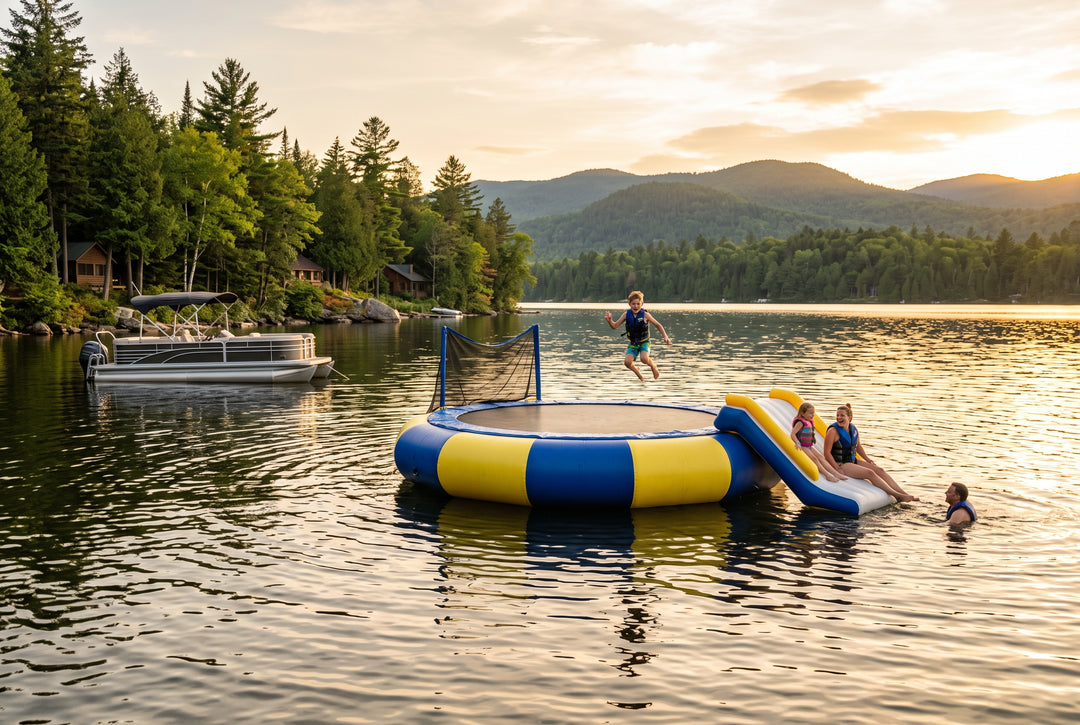 Reach New Heights With the Best Water Trampolines and Bouncers - boating photo