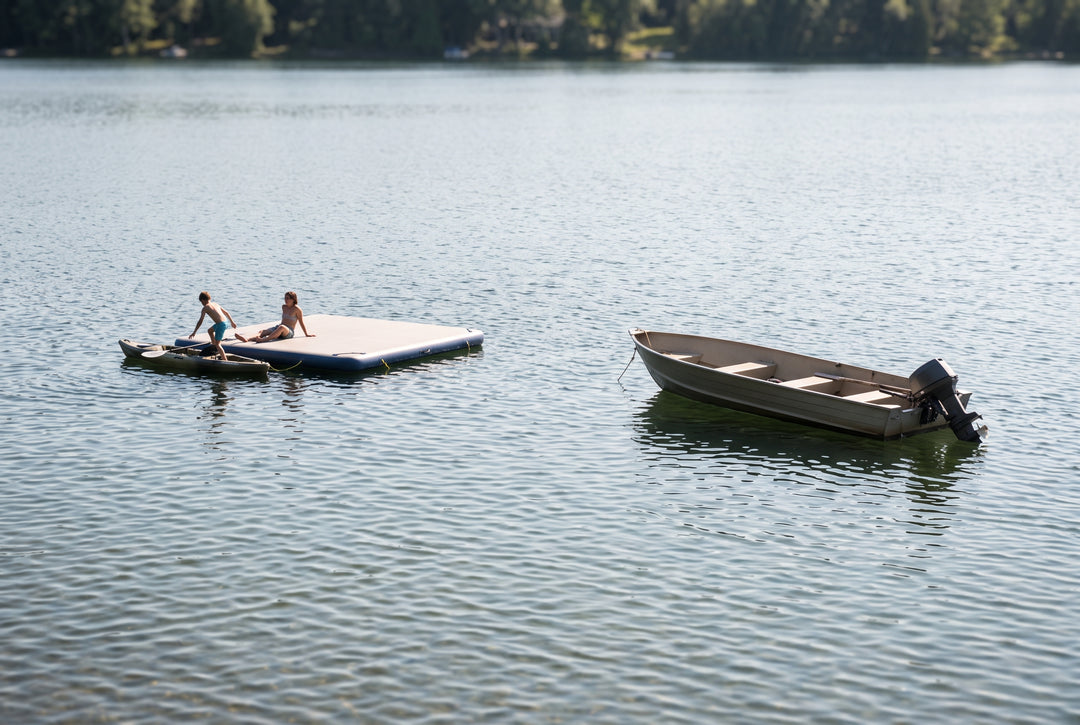 Get Pumped up to Discover the 6 Best Inflatable Docks - boating photo