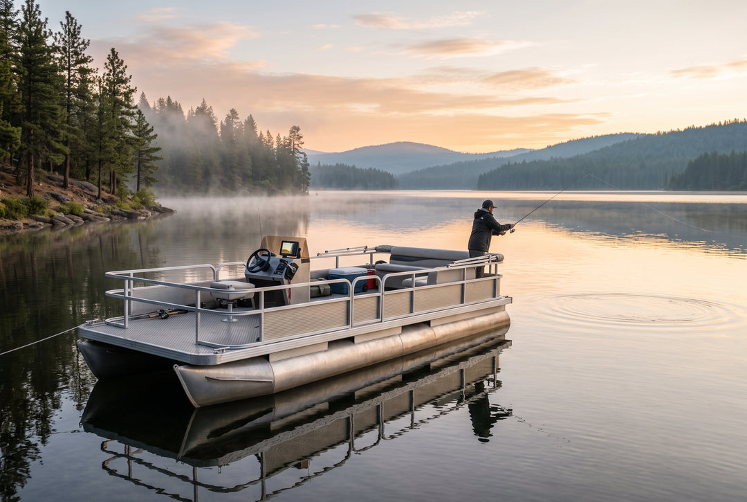 Buyers Guide to Fish Finders for Pontoon Boats - scenic boating photo