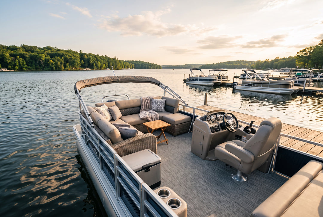 Where to Buy Quality Pontoon Furniture for Classy Tooners - boating photo