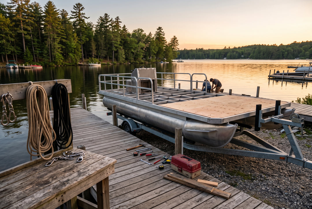 5 Simple Steps to Build Your Own Custom Pontoon Boat - scenic boating photo