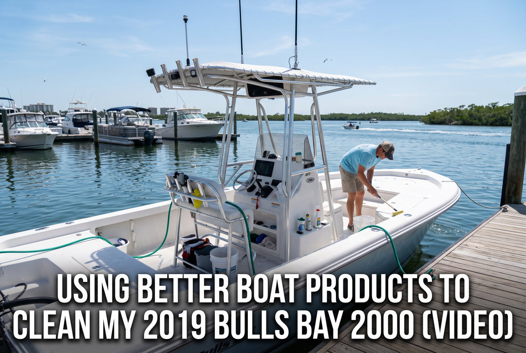 Using Better Boat Products to Clean My 2019 Bulls Bay 2000 VIDEO - boating photo