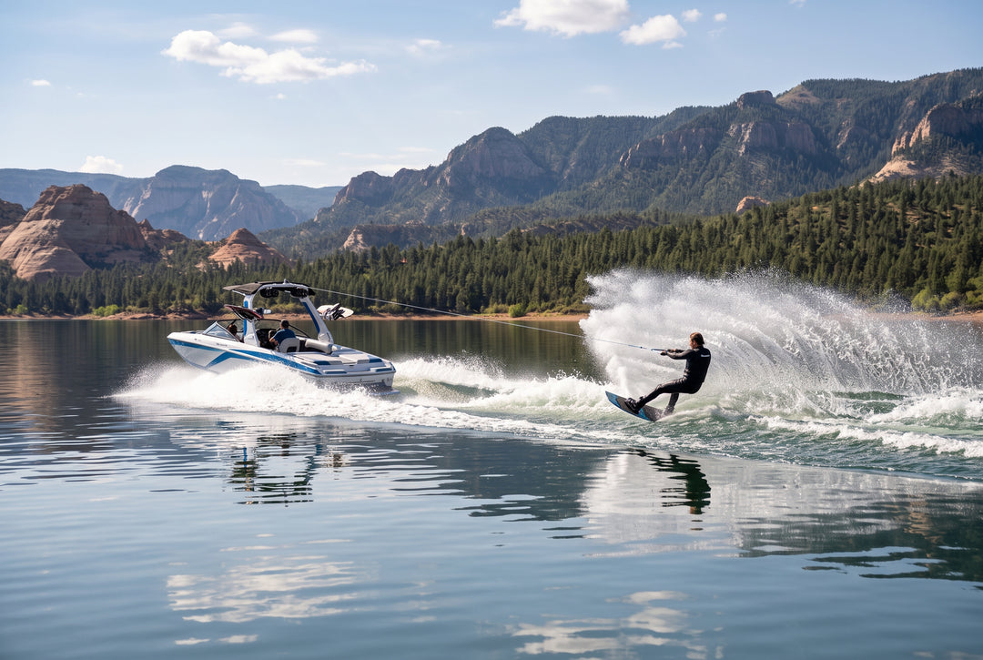 How to Tow a Wakeboarder for Maximum Fun While Staying Safe - boating photo