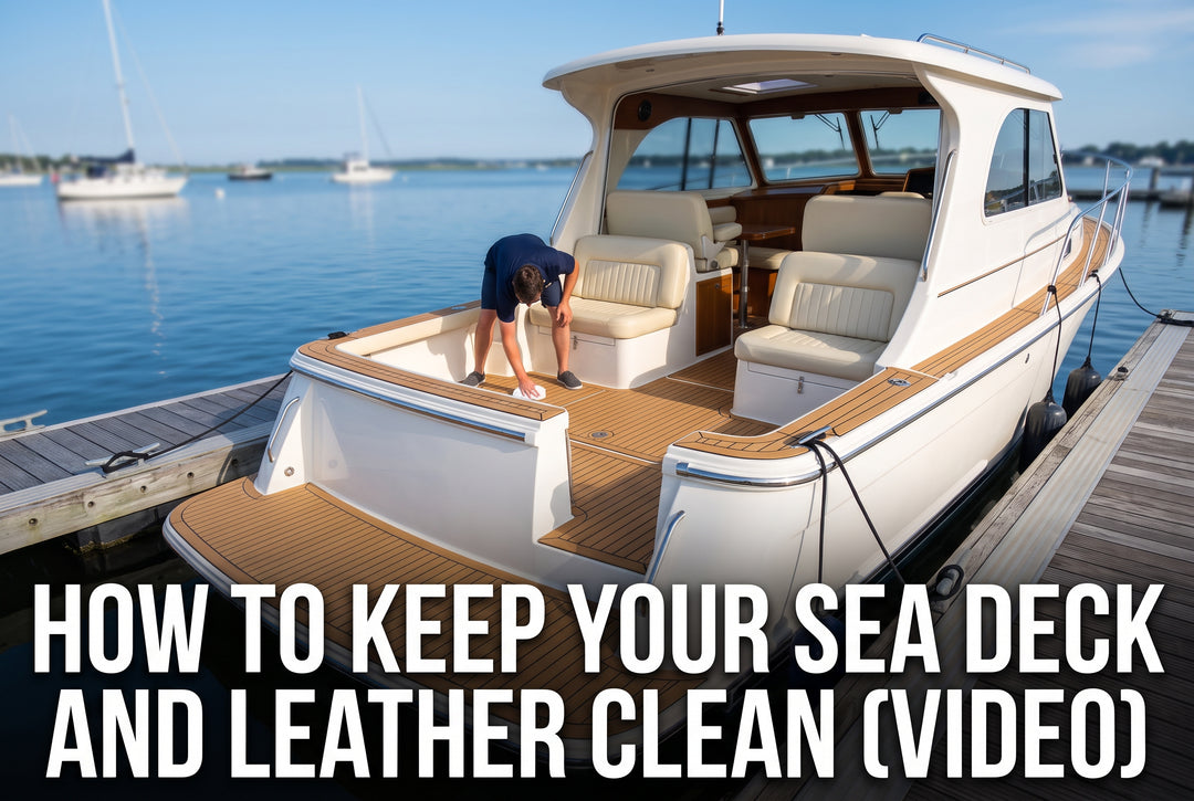 How to Keep your Sea Deck and Leather Clean VIDEO - boating photo