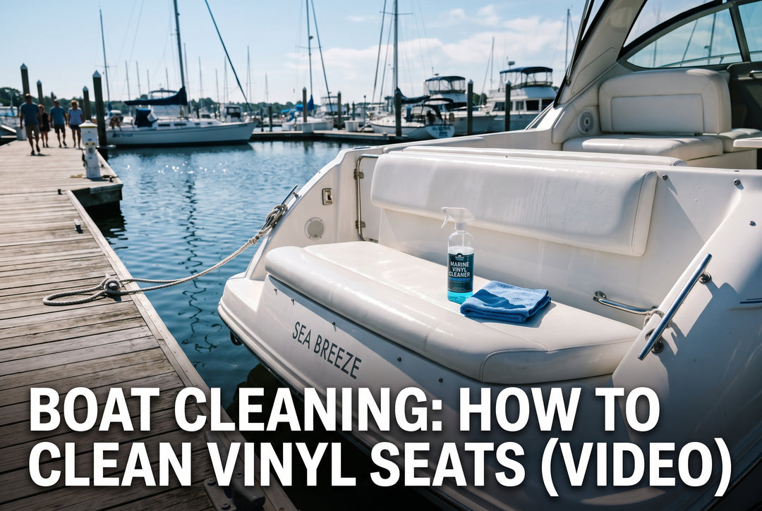 Boat Cleaning How to Clean Vinyl Seats VIDEO - boating photo