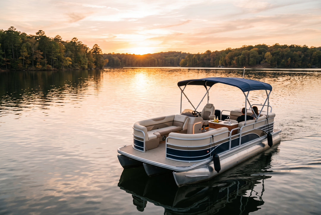 5 Weekend Upgrades for Your Pontoon Boat - boating photo