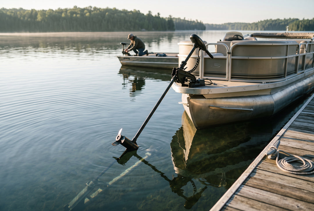 Proper Shaft Length for Pontoon Boat Trolling Motors - scenic boating photo