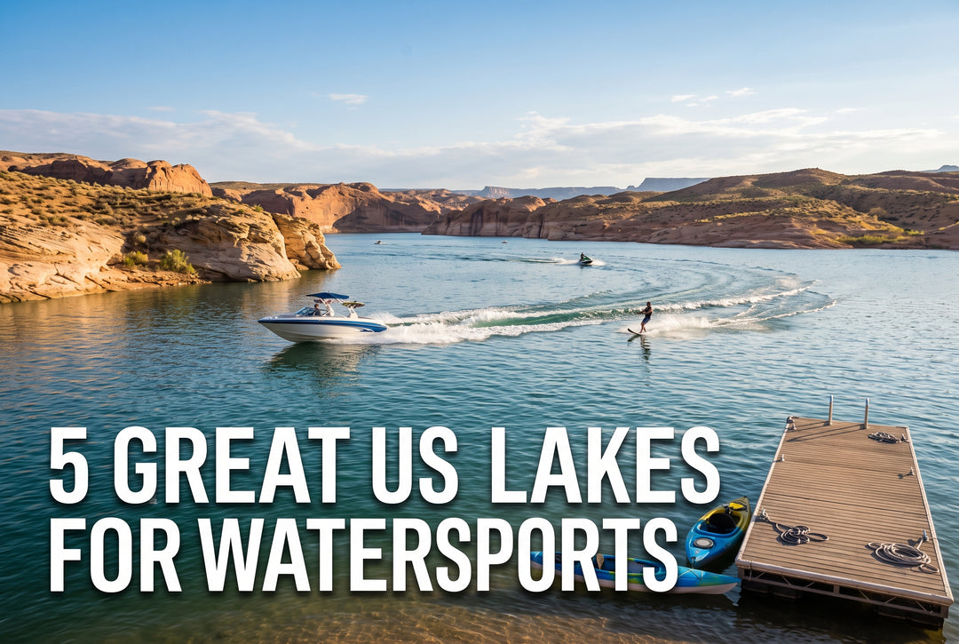 5 Great US Lakes For Watersports - boating photo