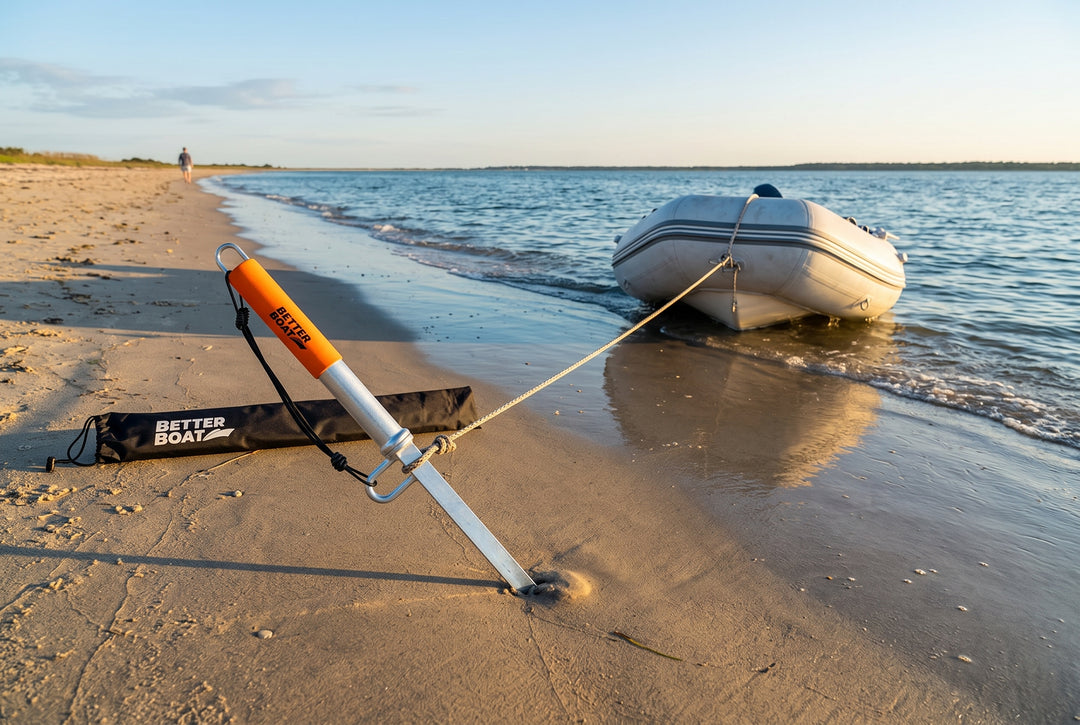 Line In the Sand 6 Amazing Slide Anchor Shore Spikes - boating photo