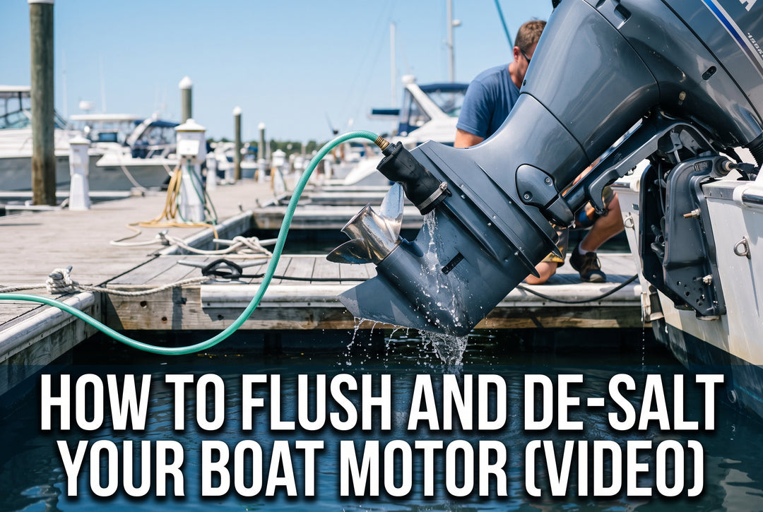 How to flush and De-Salt Your Boat Motor BETTER Outboards or Inboards VIDEO - boating photo