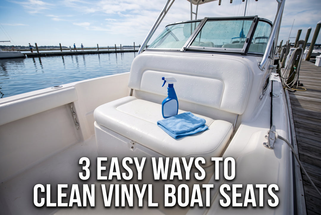 3 Easy Ways to Clean Vinyl Seats on your Boat - boating photo