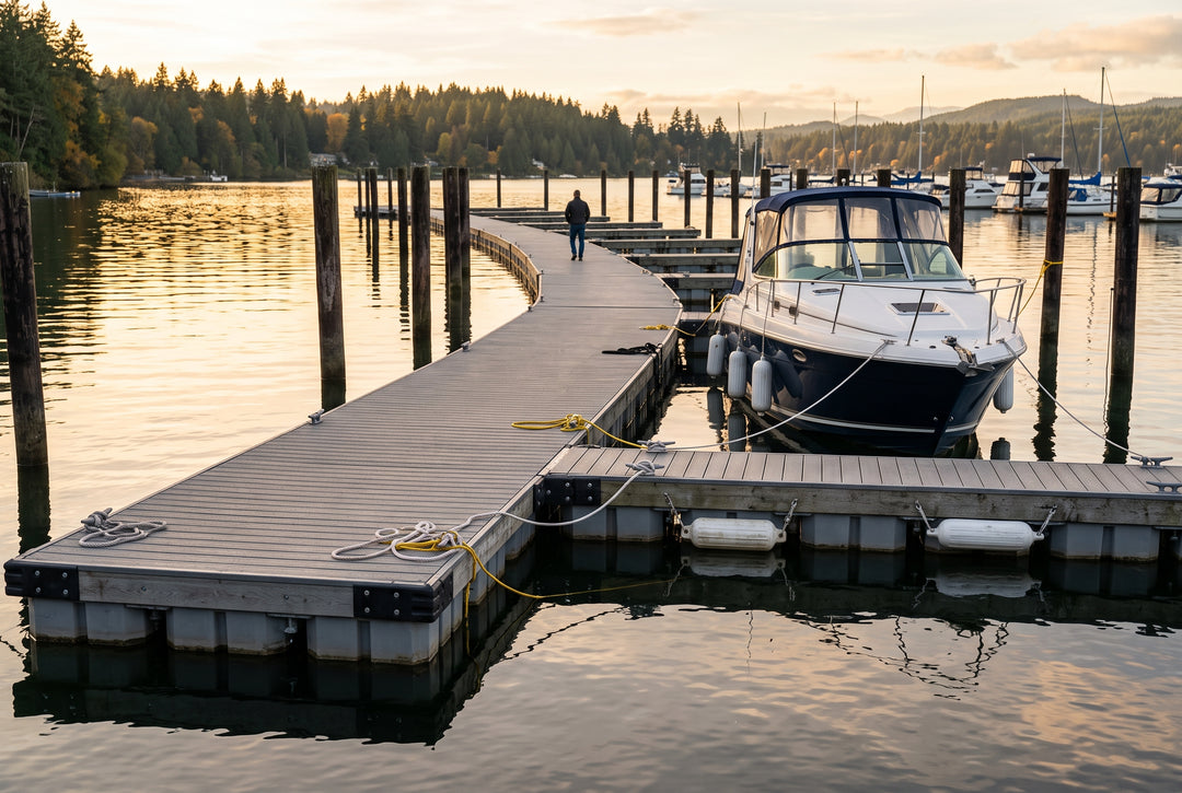 How to Choose and Use a Floating Dock with Your Boat - boating photo