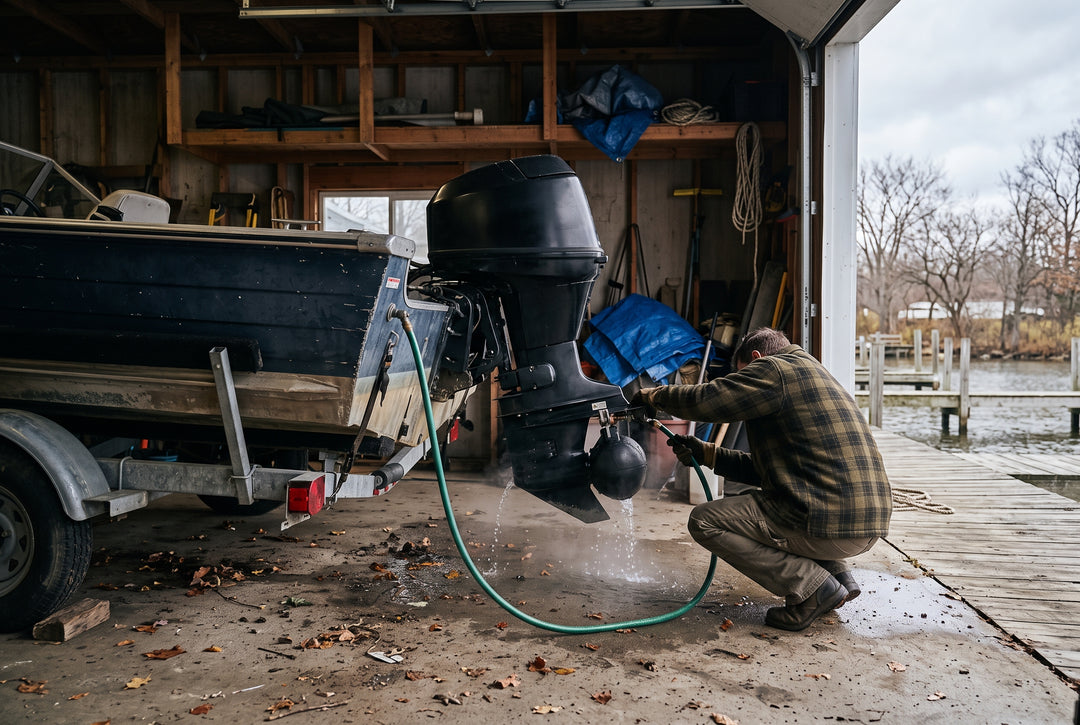 How to Winterize a Boat Motor Like a Pro - scenic boating photo