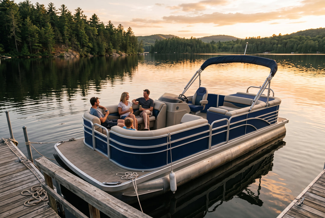 An End to the Classic Pontoon Flooring Debate Carpet or Vinyl - boating photo