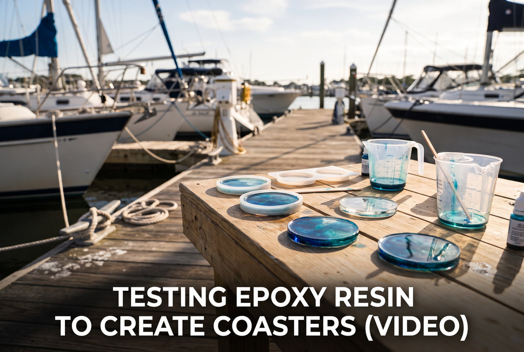 Testing Better Boat Epoxy Resin Creating Coasters VIDEO - boating photo