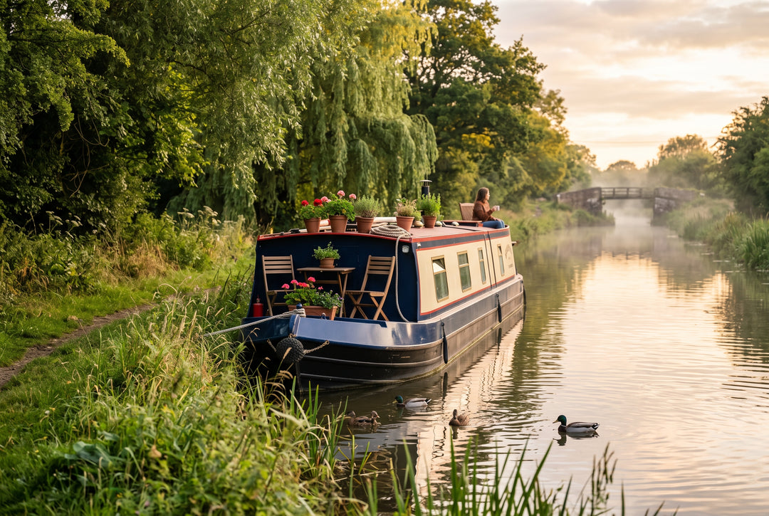 The Joys and Realities of Downsizing and Living on a Canal Boat - boating photo