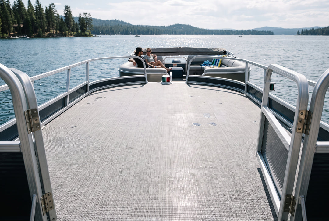 The Pros and Cons of Popular Pontoon Boat Decking Materials and Coverings - boating photo