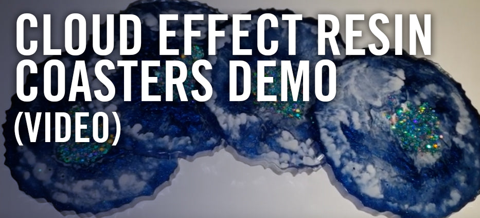 How to make coasters with clear0 table top epoxy resin