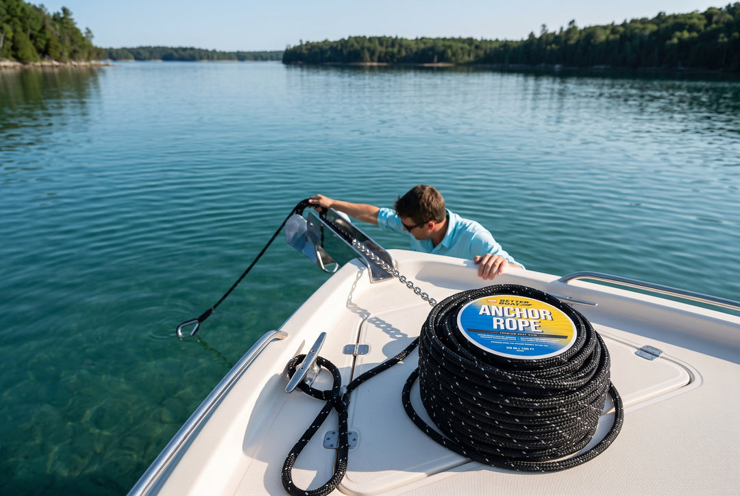 Drop Anchor Strong Anchor Rope to Steady Your Boat - boating photo