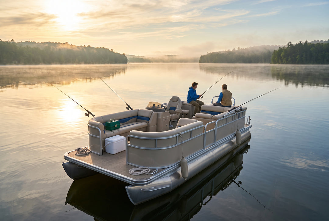 The Best Pontoons for Fishing and Ideal Fishing Features to Install - boating photo
