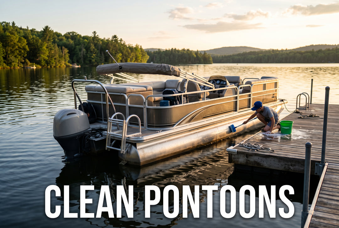 How to Clean Pontoons for a Lasting Shine - boating photo