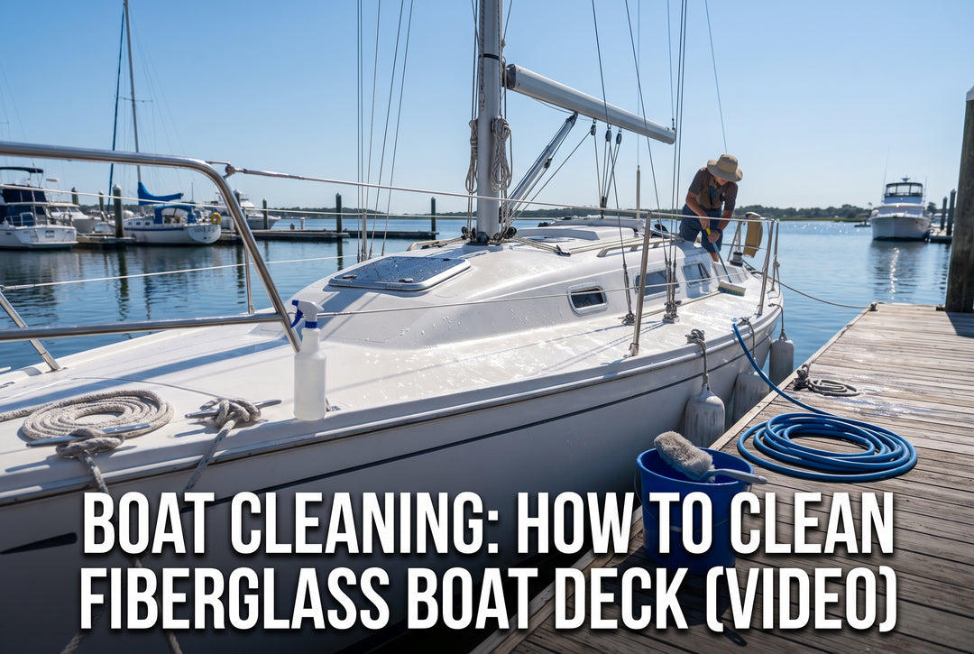 Boat Cleaning How to Clean Fiberglass Boat Deck VIDEO - boating photo