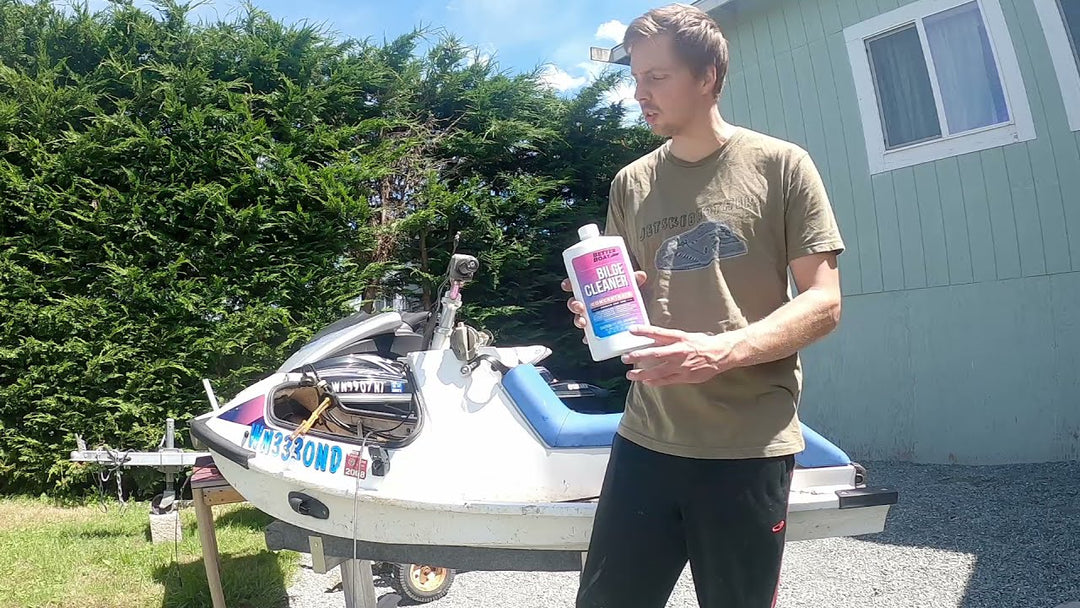 Bilge Cleaner on Old Jet Ski
