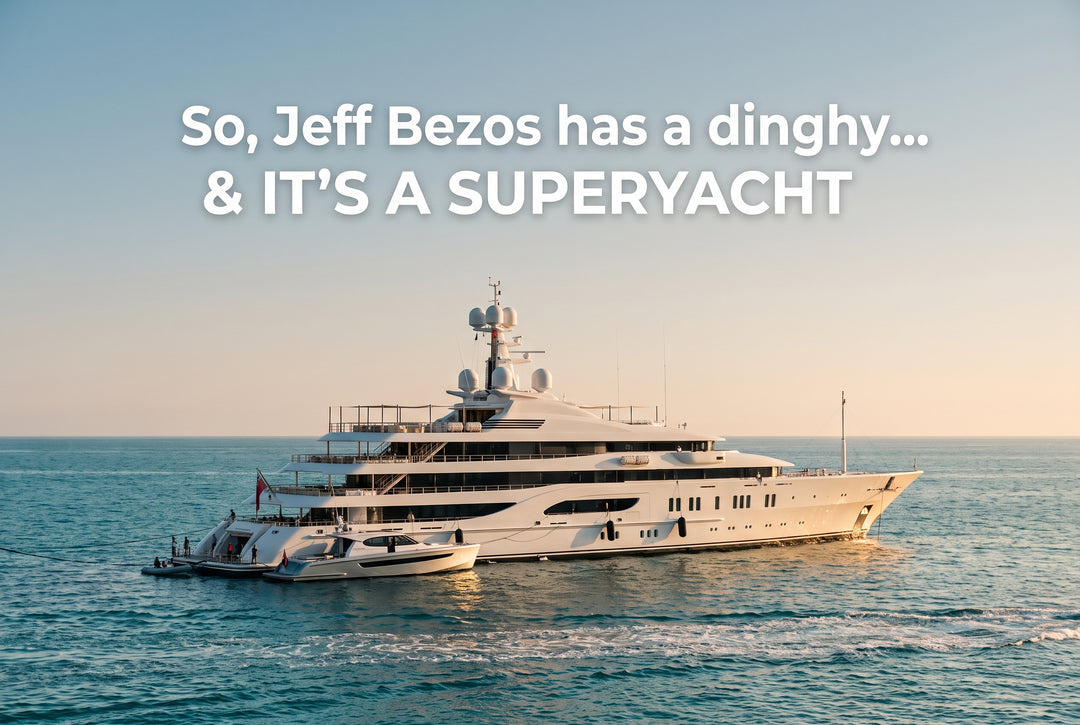 How Big is Big Enough Jeff Bezos has a Dinghy thats a Superyacht - boating photo