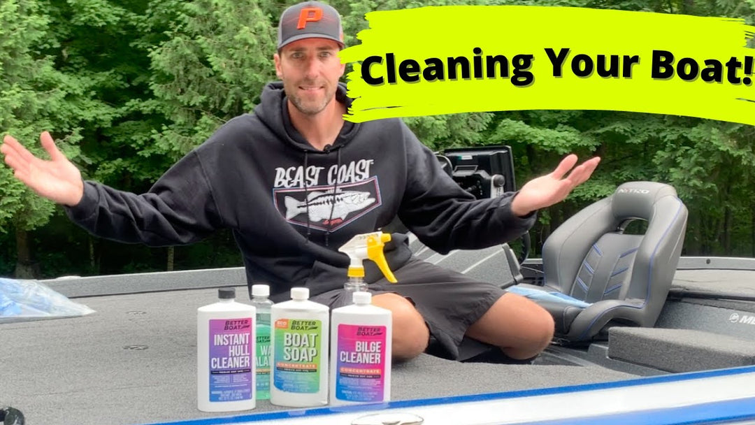 Smallmouth Crush Cleaning his Bass Boat