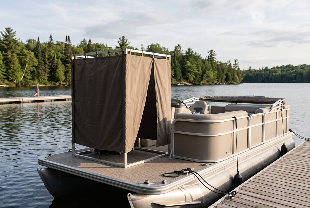 Pontoon Changing Rooms How to Pick the Best One for You - boating photo