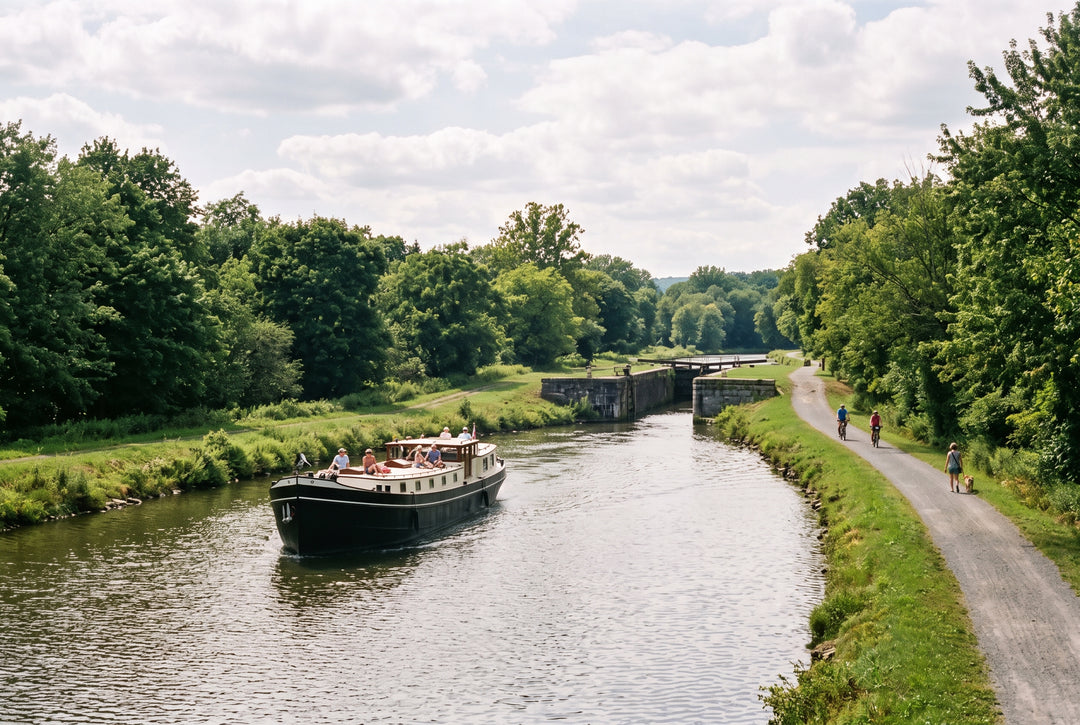 The Complete Canal Boat Getaway to Experience New York State - boating photo