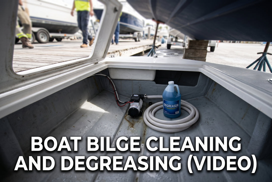 Boat Bilge Cleaning and Degreasing VIDEO - boating photo
