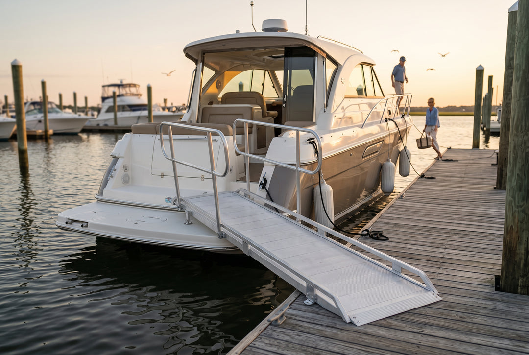 Lower the Gangplank 4 Best Boat Boarding Ramps - boating photo