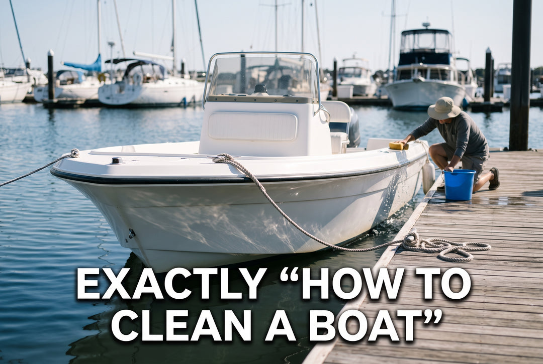 How to Clean a Boat - boating photo