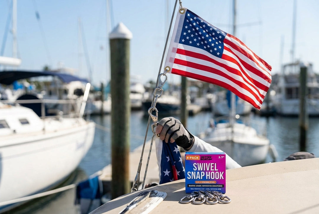 How to Attach Boat Flag to Rigging